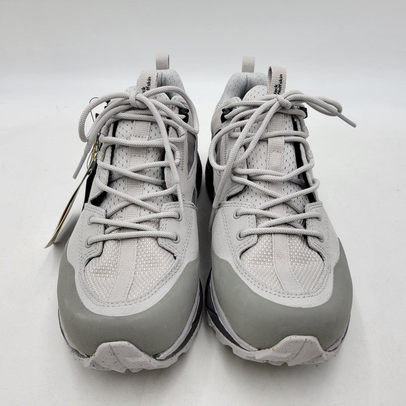 【中古美品】【メンズ】 JACKWOLFSKIN ジャックウルフスキン TERRAQUEST TEXAPORE LOW M 4056401 テラクエスト テキサポール ロー メン トレッキングシューズ スニーカー 靴 162-261008-as-28-izu サイズ：US8 カラー：グレー 万代Net店