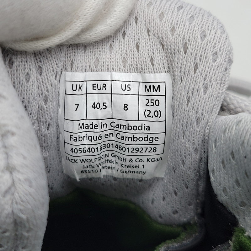 【中古美品】【メンズ】 JACKWOLFSKIN ジャックウルフスキン TERRAQUEST TEXAPORE LOW M 4056401 テラクエスト テキサポール ロー メン トレッキングシューズ スニーカー 靴 162-261008-as-28-izu サイズ：US8 カラー：グレー 万代Net店