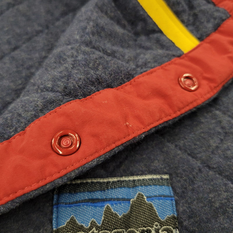 【中古品】【メンズ】 patagonia パタゴニア DIAMOND QUILT SNAP-T PULLOVER 25425FA13 ダイヤモンドキルト スナップT プルオーバー 144-261004-as-05-izu サイズ：L カラー：ネイビー 万代Net店
