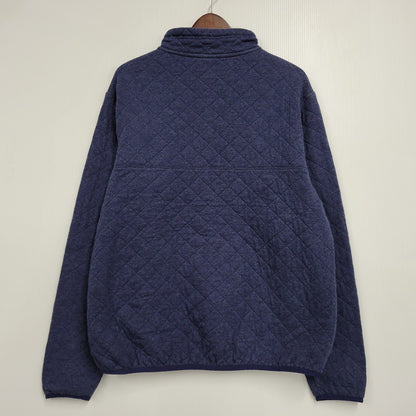 【中古品】【メンズ】 patagonia パタゴニア DIAMOND QUILT SNAP-T PULLOVER 25425FA13 ダイヤモンドキルト スナップT プルオーバー 144-261004-as-05-izu サイズ：L カラー：ネイビー 万代Net店