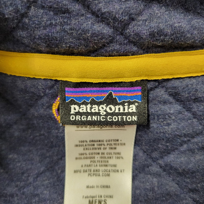 【中古品】【メンズ】 patagonia パタゴニア DIAMOND QUILT SNAP-T PULLOVER 25425FA13 ダイヤモンドキルト スナップT プルオーバー 144-261004-as-05-izu サイズ：L カラー：ネイビー 万代Net店