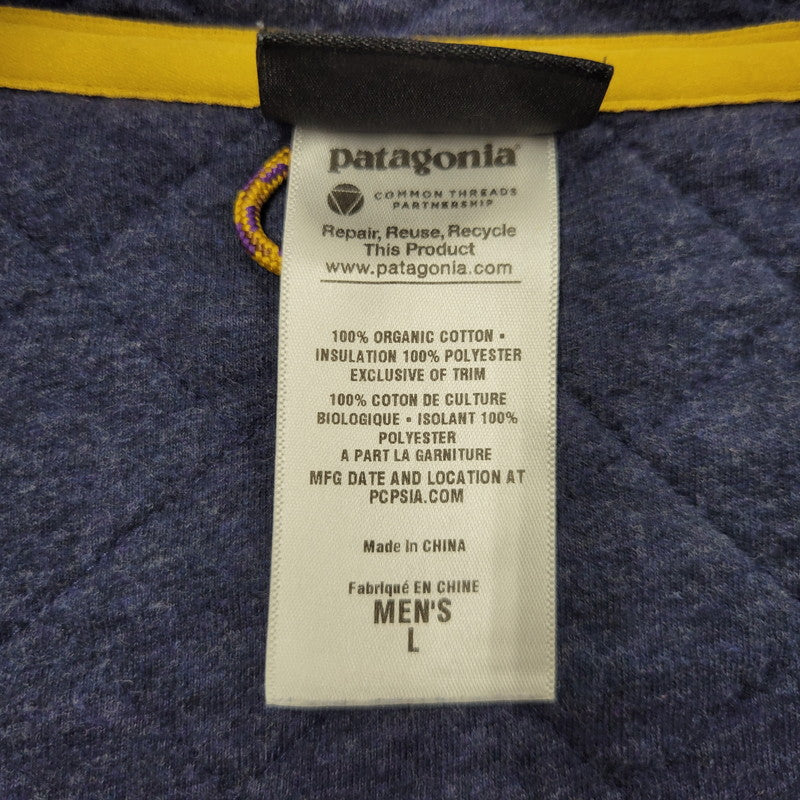 【中古品】【メンズ】 patagonia パタゴニア DIAMOND QUILT SNAP-T PULLOVER 25425FA13 ダイヤモンドキルト スナップT プルオーバー 144-261004-as-05-izu サイズ：L カラー：ネイビー 万代Net店