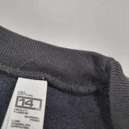 【中古品】【メンズ】 LOS ANGELES APPAREL ロサンゼルスアパレル 14OZ CREWNECK SWEATSHIRT クルーネック スウェット トレーナー 142-261008-as-14-izu サイズ：S カラー：ブラック 万代Net店