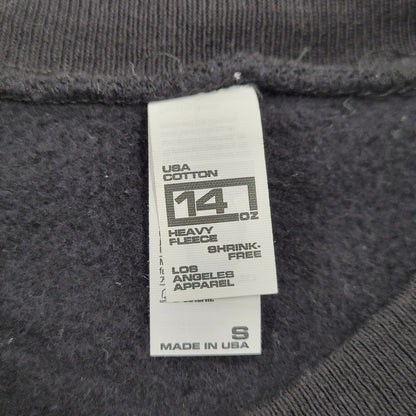 【中古品】【メンズ】 LOS ANGELES APPAREL ロサンゼルスアパレル 14OZ CREWNECK SWEATSHIRT クルーネック スウェット トレーナー 142-261008-as-14-izu サイズ：S カラー：ブラック 万代Net店