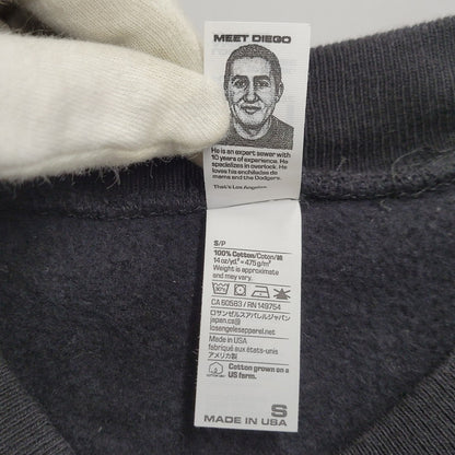 【中古品】【メンズ】 LOS ANGELES APPAREL ロサンゼルスアパレル 14OZ CREWNECK SWEATSHIRT クルーネック スウェット トレーナー 142-261008-as-14-izu サイズ：S カラー：ブラック 万代Net店