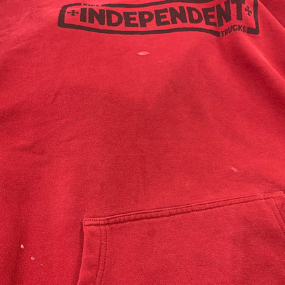 【中古品】【メンズ】 INDEPENDENT インディペンデント NHSタグ SWEAT HOODIE スウェット フーディー トップス 長袖 146-261006-sm-04-izu サイズ：不明 カラー：レッド 万代Net店