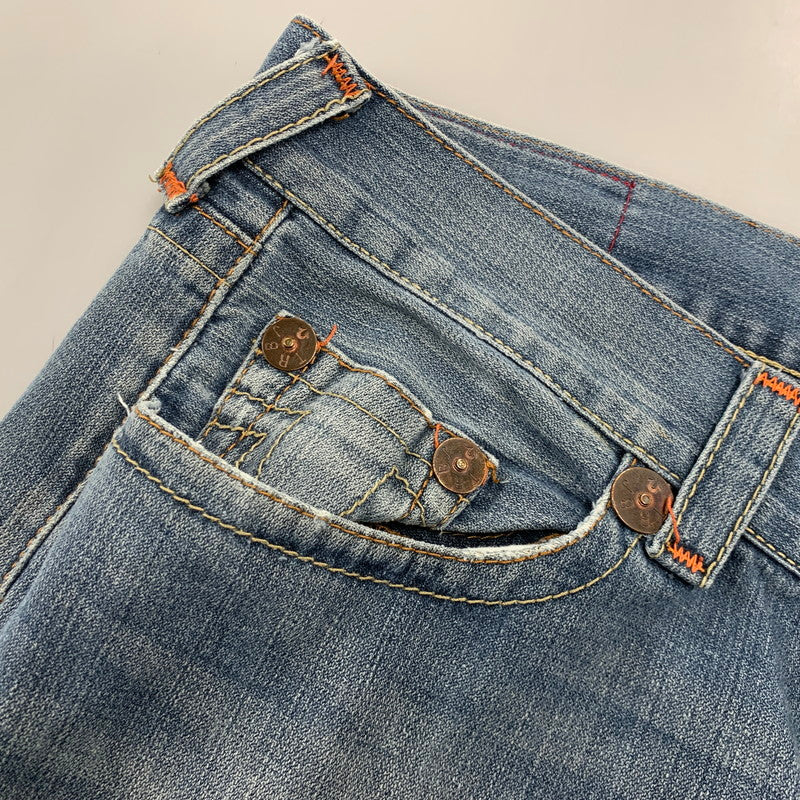 【中古品】【メンズ】 TRUE RELIGION トゥルーレリジョン USA製 BOBBY SUPER T ボビー スーパーT DENIM PANTS デニムパンツ ボトムス 157-261009-sm-04-izu サイズ：42×32 カラー：インディゴ 万代Net店