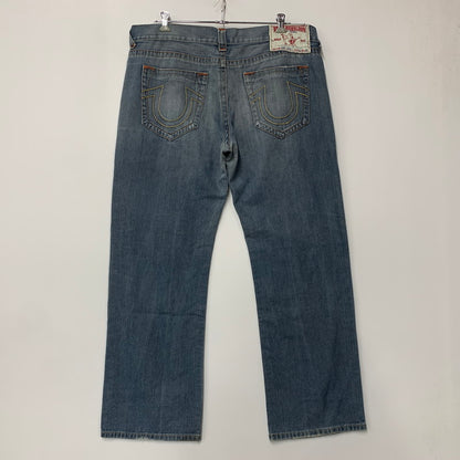 【中古品】【メンズ】 TRUE RELIGION トゥルーレリジョン USA製 BOBBY SUPER T ボビー スーパーT DENIM PANTS デニムパンツ ボトムス 157-261009-sm-04-izu サイズ：42×32 カラー：インディゴ 万代Net店