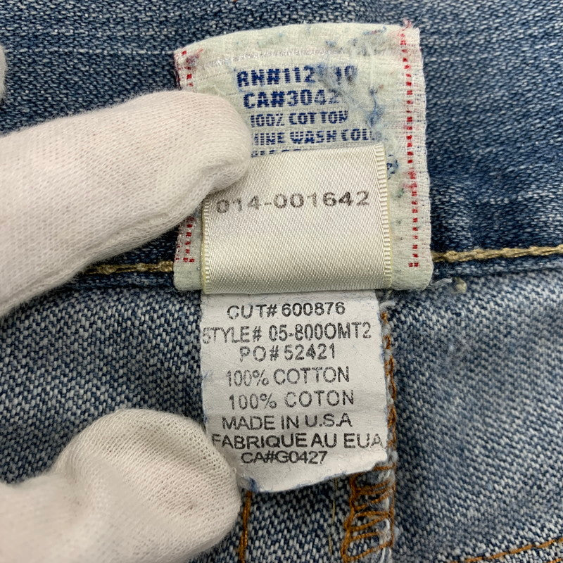【中古品】【メンズ】 TRUE RELIGION トゥルーレリジョン USA製 BOBBY SUPER T ボビー スーパーT DENIM PANTS デニムパンツ ボトムス 157-261009-sm-04-izu サイズ：42×32 カラー：インディゴ 万代Net店