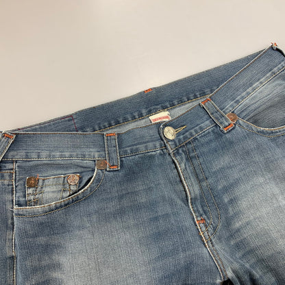 【中古品】【メンズ】 TRUE RELIGION トゥルーレリジョン USA製 BOBBY SUPER T ボビー スーパーT DENIM PANTS デニムパンツ ボトムス 157-261009-sm-04-izu サイズ：42×32 カラー：インディゴ 万代Net店