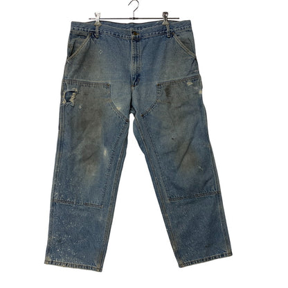 【現状渡し品】【メンズ】 CARHARTT カーハート B73DST USA製 DOUBLE KNEE PAINTER DENIM PANTS ダブルニー ペインター デニムパンツ ボトムス 157-261009-sm-01-izu サイズ：42×30 カラー：インディゴ 万代Net店