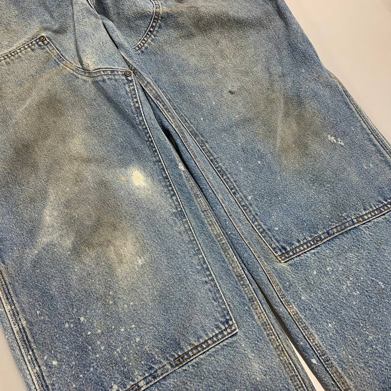 【現状渡し品】【メンズ】 CARHARTT カーハート B73DST USA製 DOUBLE KNEE PAINTER DENIM PANTS ダブルニー ペインター デニムパンツ ボトムス 157-261009-sm-01-izu サイズ：42×30 カラー：インディゴ 万代Net店
