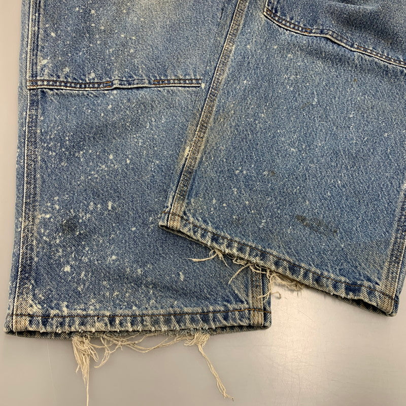 【現状渡し品】【メンズ】 CARHARTT カーハート B73DST USA製 DOUBLE KNEE PAINTER DENIM PANTS ダブルニー ペインター デニムパンツ ボトムス 157-261009-sm-01-izu サイズ：42×30 カラー：インディゴ 万代Net店