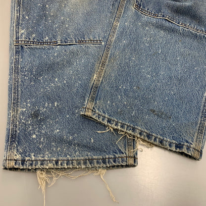 【現状渡し品】【メンズ】 CARHARTT カーハート B73DST USA製 DOUBLE KNEE PAINTER DENIM PANTS ダブルニー ペインター デニムパンツ ボトムス 157-261009-sm-01-izu サイズ：42×30 カラー：インディゴ 万代Net店