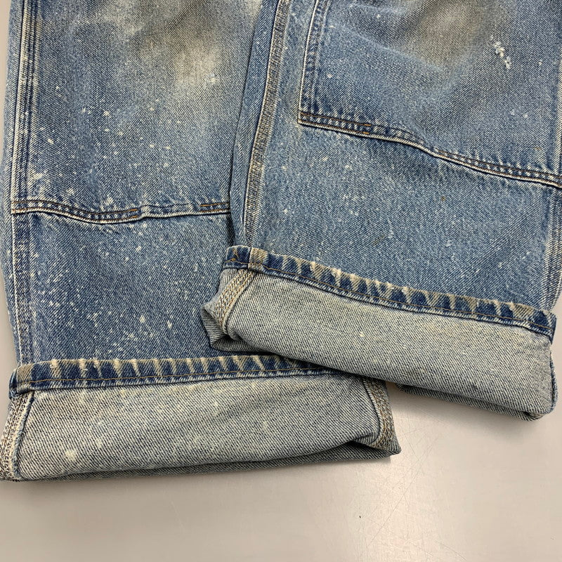 【現状渡し品】【メンズ】 CARHARTT カーハート B73DST USA製 DOUBLE KNEE PAINTER DENIM PANTS ダブルニー ペインター デニムパンツ ボトムス 157-261009-sm-01-izu サイズ：42×30 カラー：インディゴ 万代Net店