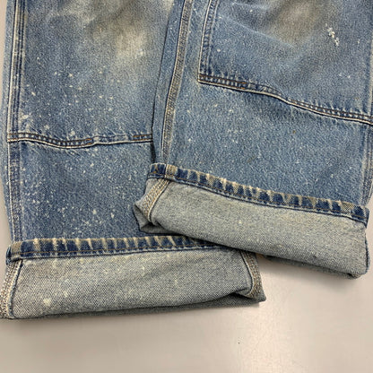 【現状渡し品】【メンズ】 CARHARTT カーハート B73DST USA製 DOUBLE KNEE PAINTER DENIM PANTS ダブルニー ペインター デニムパンツ ボトムス 157-261009-sm-01-izu サイズ：42×30 カラー：インディゴ 万代Net店