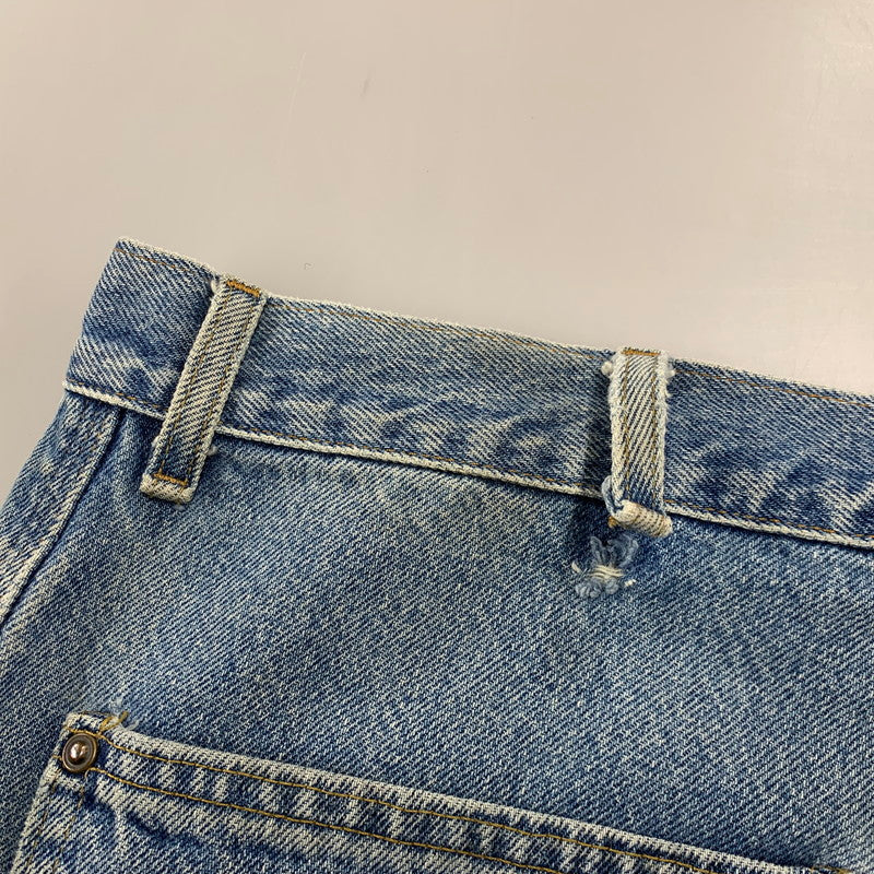 【現状渡し品】【メンズ】 CARHARTT カーハート B73DST USA製 DOUBLE KNEE PAINTER DENIM PANTS ダブルニー ペインター デニムパンツ ボトムス 157-261009-sm-01-izu サイズ：42×30 カラー：インディゴ 万代Net店
