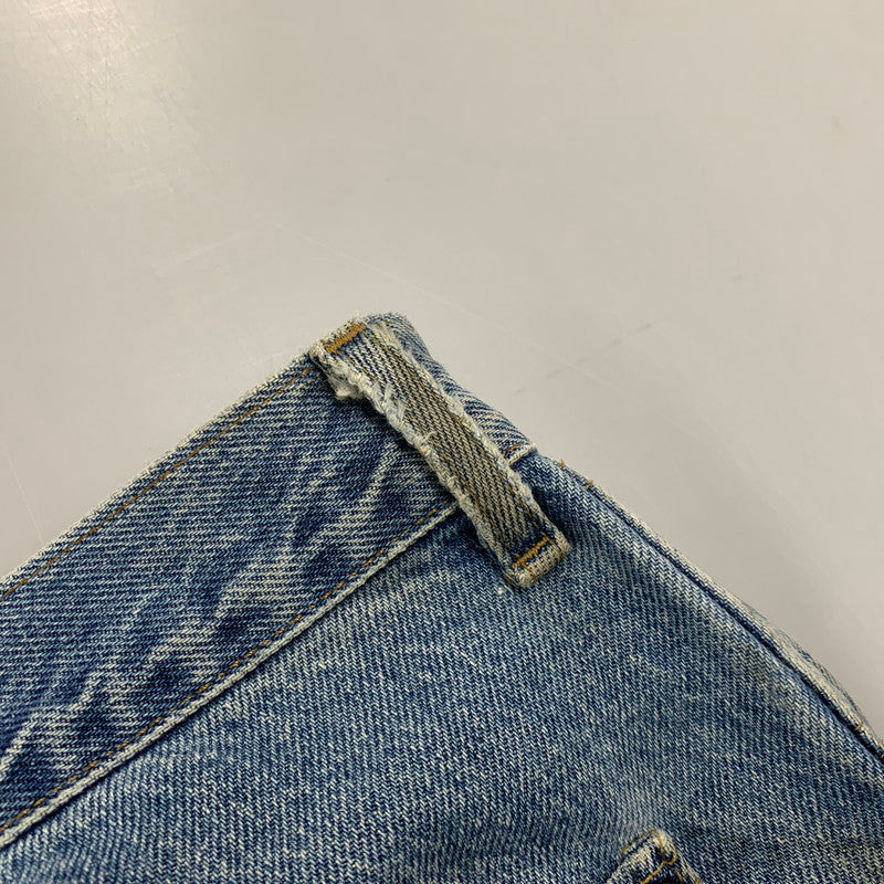 【現状渡し品】【メンズ】 CARHARTT カーハート B73DST USA製 DOUBLE KNEE PAINTER DENIM PANTS ダブルニー ペインター デニムパンツ ボトムス 157-261009-sm-01-izu サイズ：42×30 カラー：インディゴ 万代Net店