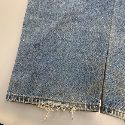 【現状渡し品】【メンズ】 CARHARTT カーハート B73DST USA製 DOUBLE KNEE PAINTER DENIM PANTS ダブルニー ペインター デニムパンツ ボトムス 157-261009-sm-01-izu サイズ：42×30 カラー：インディゴ 万代Net店