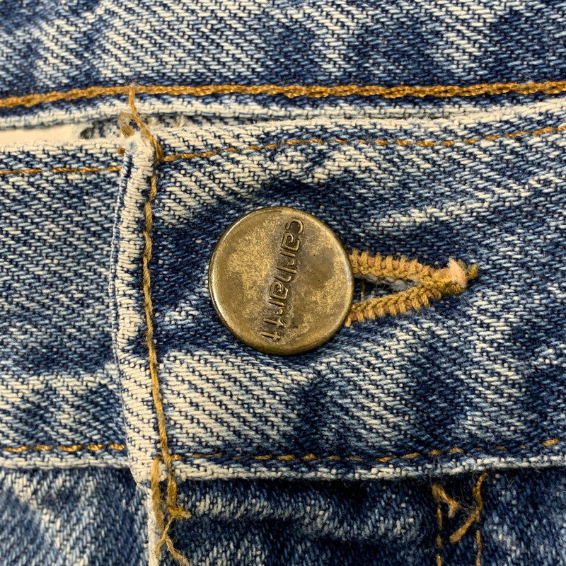 【現状渡し品】【メンズ】 CARHARTT カーハート B73DST USA製 DOUBLE KNEE PAINTER DENIM PANTS ダブルニー ペインター デニムパンツ ボトムス 157-261009-sm-01-izu サイズ：42×30 カラー：インディゴ 万代Net店