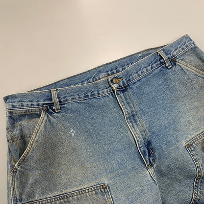【現状渡し品】【メンズ】 CARHARTT カーハート B73DST USA製 DOUBLE KNEE PAINTER DENIM PANTS ダブルニー ペインター デニムパンツ ボトムス 157-261009-sm-01-izu サイズ：42×30 カラー：インディゴ 万代Net店