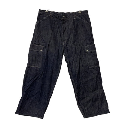 【中古品】【メンズ】 EVISU エヴィス KAMOME DENIM CARGO PANTS カモメ デニム カーゴパンツ 156-261009-sm-07-honh サイズ：42 カラー：ブラック 万代Net店