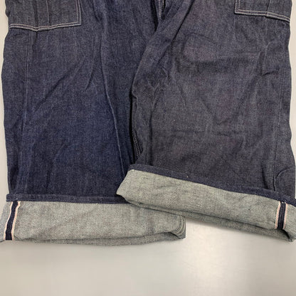 【中古品】【メンズ】 EVISU エヴィス KAMOME DENIM CARGO PANTS カモメ デニム カーゴパンツ 156-261009-sm-07-honh サイズ：42 カラー：ブラック 万代Net店