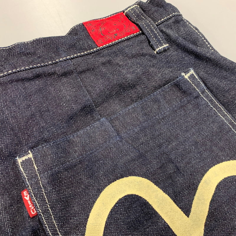 【中古品】【メンズ】 EVISU エヴィス KAMOME DENIM CARGO PANTS カモメ デニム カーゴパンツ 156-261009-sm-07-honh サイズ：42 カラー：ブラック 万代Net店