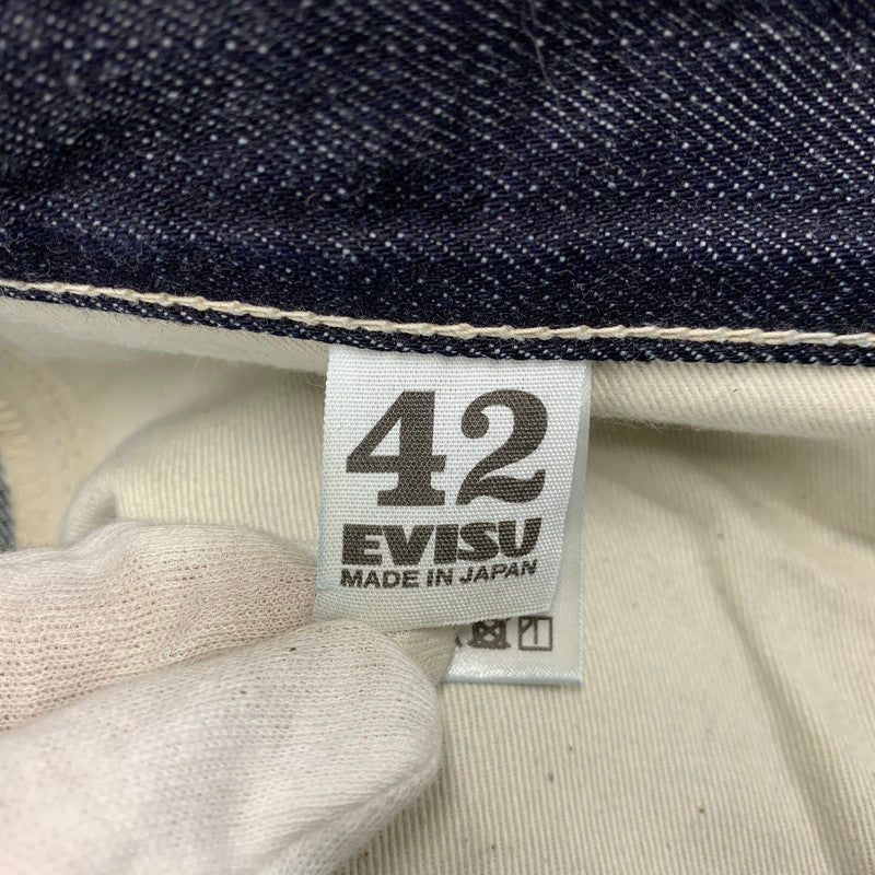 【中古品】【メンズ】 EVISU エヴィス KAMOME DENIM CARGO PANTS カモメ デニム カーゴパンツ 156-261009-sm-07-honh サイズ：42 カラー：ブラック 万代Net店