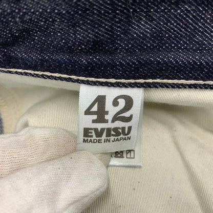【中古品】【メンズ】 EVISU エヴィス KAMOME DENIM CARGO PANTS カモメ デニム カーゴパンツ 156-261009-sm-07-honh サイズ：42 カラー：ブラック 万代Net店