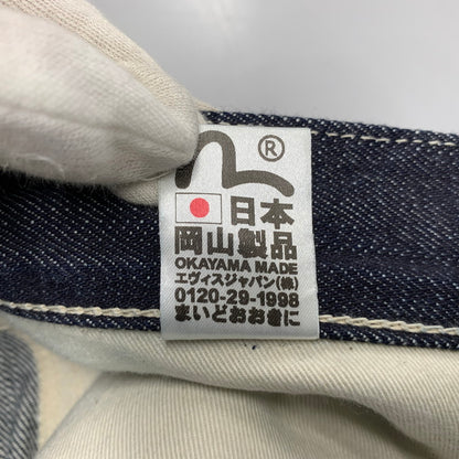 【中古品】【メンズ】 EVISU エヴィス KAMOME DENIM CARGO PANTS カモメ デニム カーゴパンツ 156-261009-sm-07-honh サイズ：42 カラー：ブラック 万代Net店