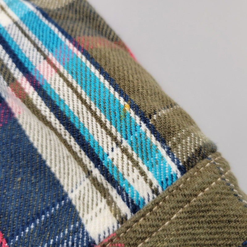 【中古品】【メンズ】 SAMURAI OVERALLS サムライオーバーオールズ HEAVY WESTERN CHECK SHIRT SNL11-02A ヘビー ウエスタン チェックシャツ 長袖 145-261004-as-03-izu サイズ：L カラー：マルチカラー 万代Net店