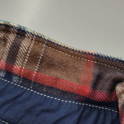 【中古品】【メンズ】 SAMURAI OVERALLS サムライオーバーオールズ HEAVY WESTERN CHECK SHIRT SNL11-02A ヘビー ウエスタン チェックシャツ 長袖 145-261004-as-03-izu サイズ：L カラー：マルチカラー 万代Net店