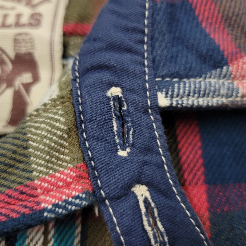 【中古品】【メンズ】 SAMURAI OVERALLS サムライオーバーオールズ HEAVY WESTERN CHECK SHIRT SNL11-02A ヘビー ウエスタン チェックシャツ 長袖 145-261004-as-03-izu サイズ：L カラー：マルチカラー 万代Net店