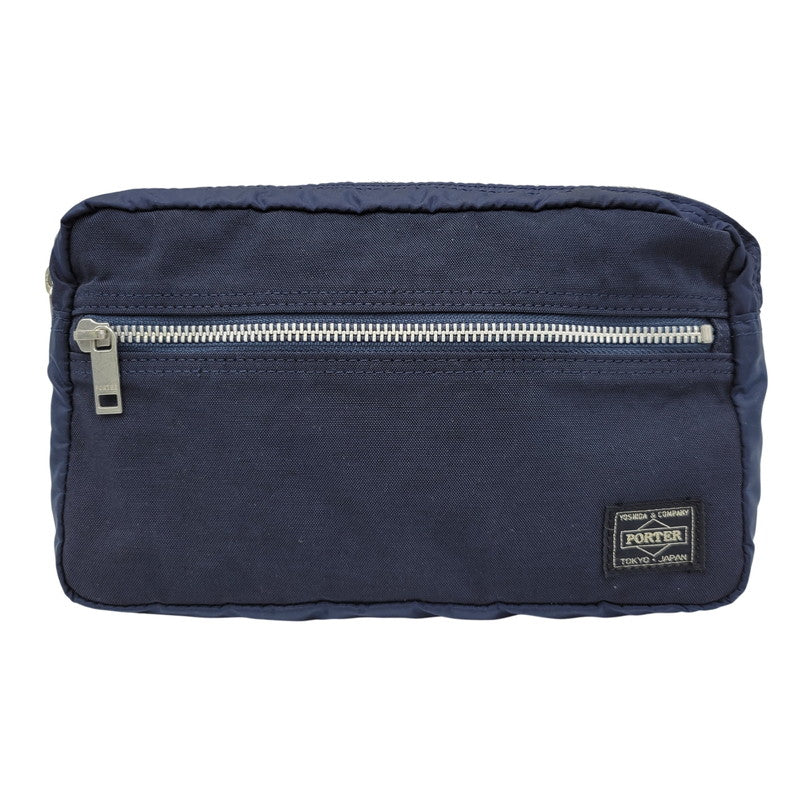 【中古品】【メンズ/レディース】 PORTER ポーター TERRA WAIST POUCH テラ ウエストポーチ バッグ カバン 鞄 188-261008-as-27-izu カラー：ネイビー 万代Net店