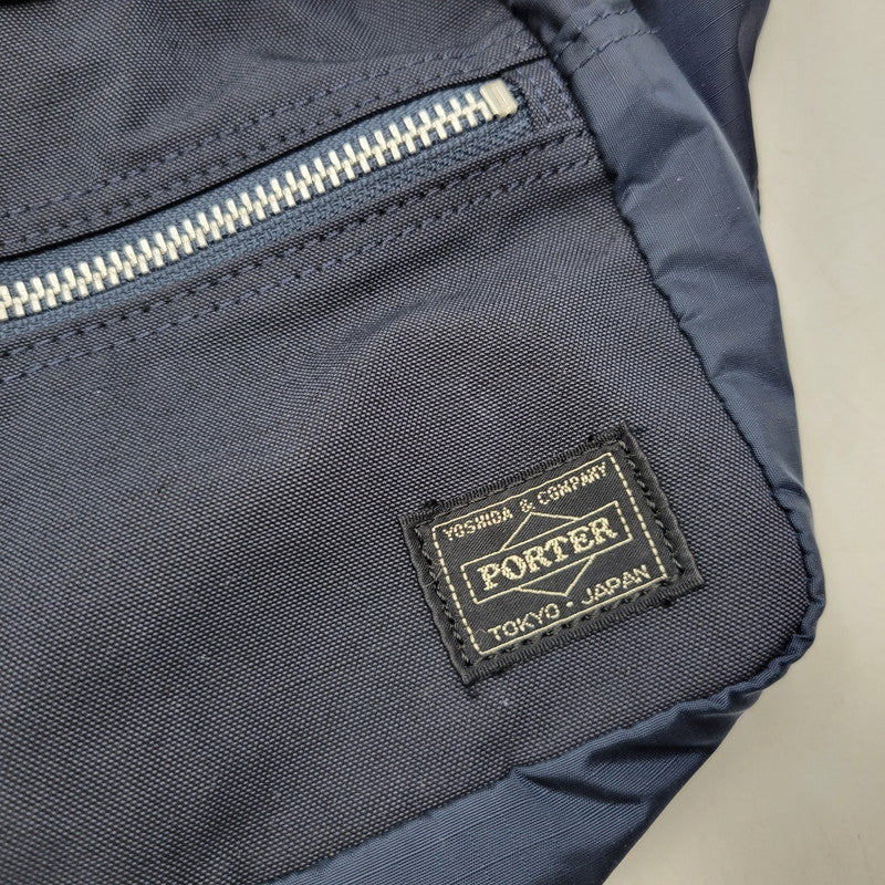 【中古品】【メンズ/レディース】 PORTER ポーター TERRA WAIST POUCH テラ ウエストポーチ バッグ カバン 鞄 188-261008-as-27-izu カラー：ネイビー 万代Net店