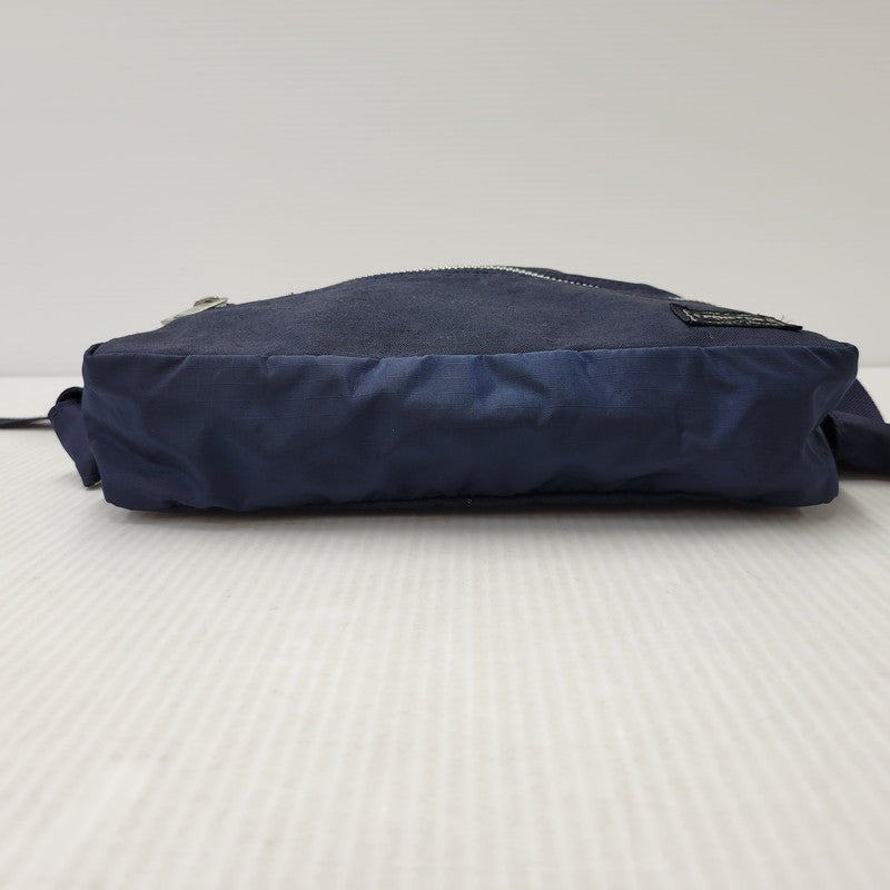 【中古品】【メンズ/レディース】 PORTER ポーター TERRA WAIST POUCH テラ ウエストポーチ バッグ カバン 鞄 188-261008-as-27-izu カラー：ネイビー 万代Net店