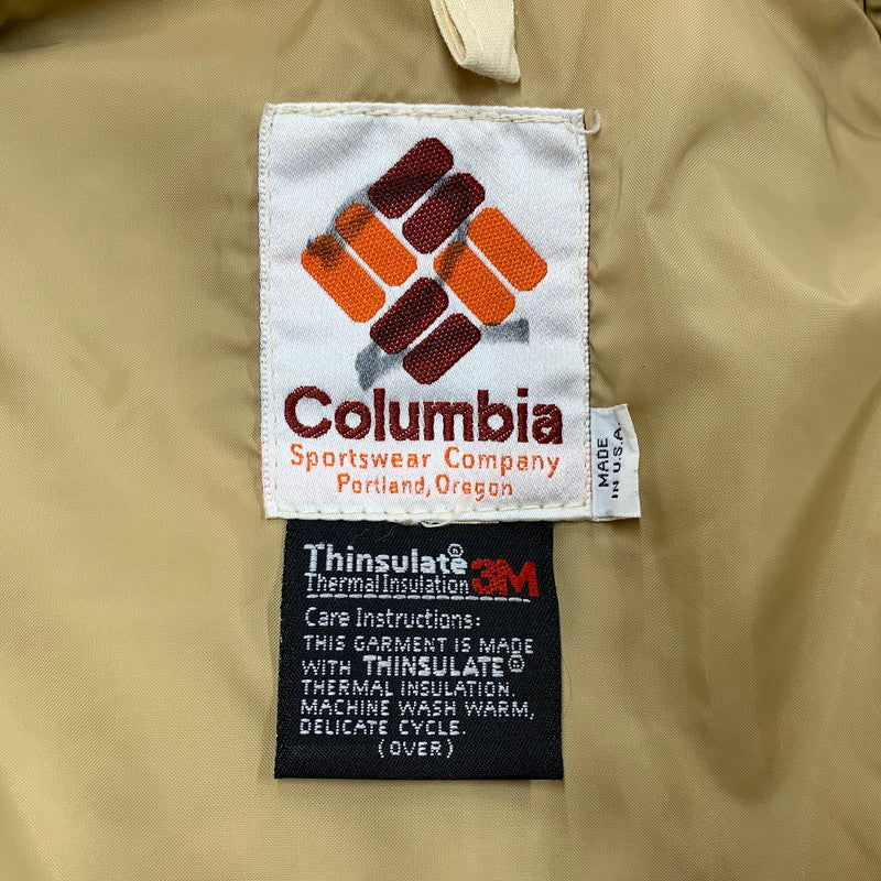 【中古品】【メンズ】 COLUMBIA コロンビア USA製 80’S THINSULATE MOUNTAIN PARKA シンサレート マウンテンパーカー アウター 144-261006-ya-06-izu サイズ：下記参照 カラー：ベージュ系 万代Net店