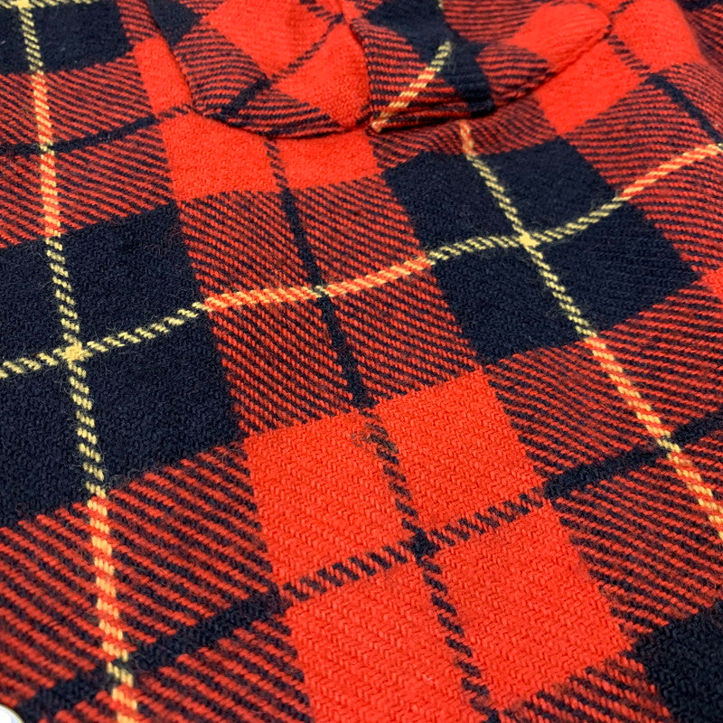【中古品】【メンズ】 LEIGHTON レイトン TORONTO トロント WOOL CHECK SHIRT ウール チェック シャツ 長袖 146-261006-sm-06-izu サイズ：L カラー：レッド 万代Net店