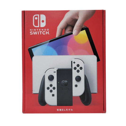 【中古美品】 【未使用】【ゲーム】Nintendo Switch (有機ELモデル) Joy-Con(L)/(R) ホワイト HEG-S-KAAAA(JPN) 任天堂 ニンテンドースイッチ 本体 034-261004-as-10-izu 万代Net店