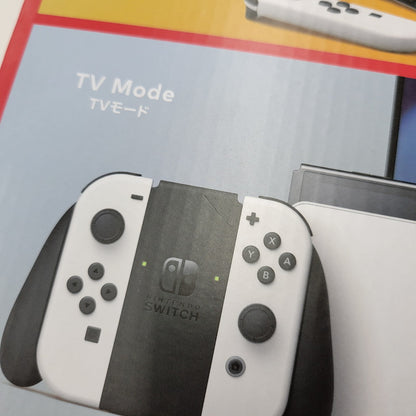 【中古美品】 【未使用】【ゲーム】Nintendo Switch (有機ELモデル) Joy-Con(L)/(R) ホワイト HEG-S-KAAAA(JPN) 任天堂 ニンテンドースイッチ 本体 034-261004-as-10-izu 万代Net店
