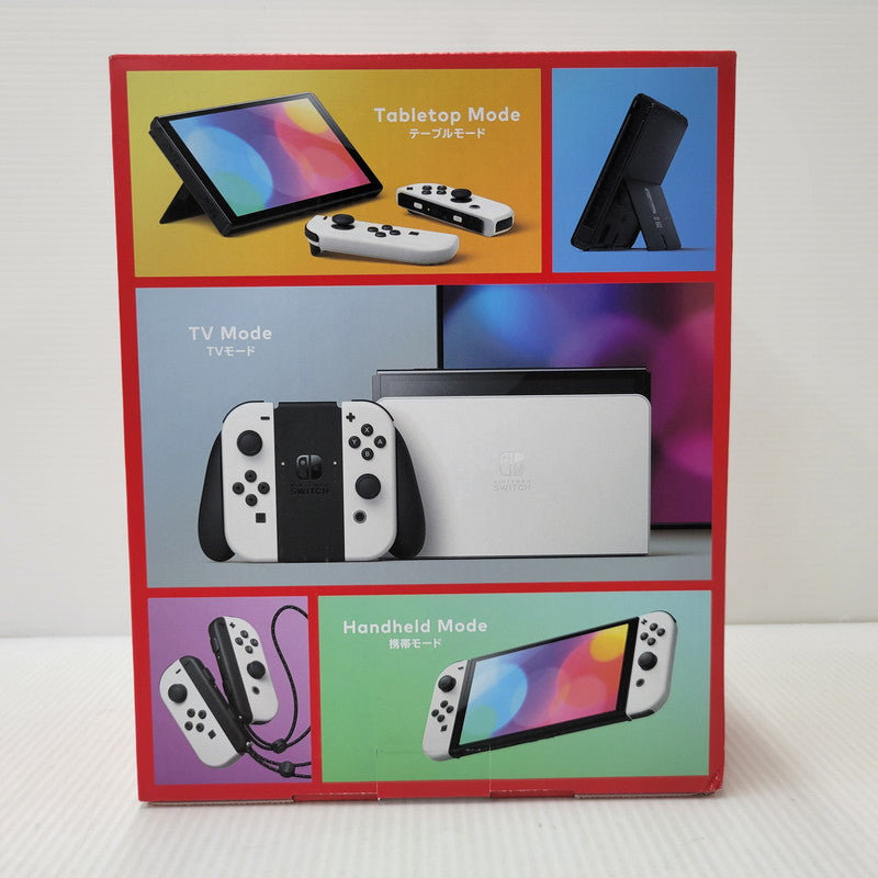 【中古美品】 【未使用】【ゲーム】Nintendo Switch (有機ELモデル) Joy-Con(L)/(R) ホワイト HEG-S-KAAAA(JPN) 任天堂 ニンテンドースイッチ 本体 034-261004-as-10-izu 万代Net店