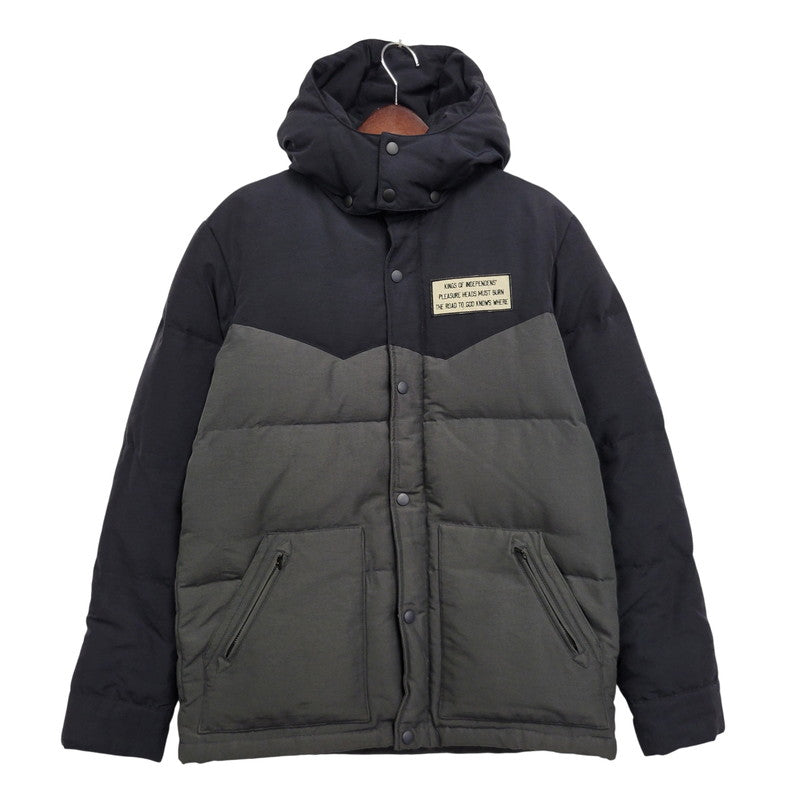 【中古品】【メンズ】 ROTTWEILER ロットワイラー RW092-005 DOWN HOODED JACKET ダウン フーデッド ジャケット アウター 142-261012-ya-02-izu サイズ：L カラー：ブラック×グレー 万代Net店