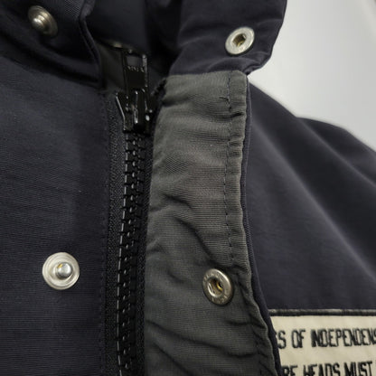 【中古品】【メンズ】 ROTTWEILER ロットワイラー RW092-005 DOWN HOODED JACKET ダウン フーデッド ジャケット アウター 142-261012-ya-02-izu サイズ：L カラー：ブラック×グレー 万代Net店