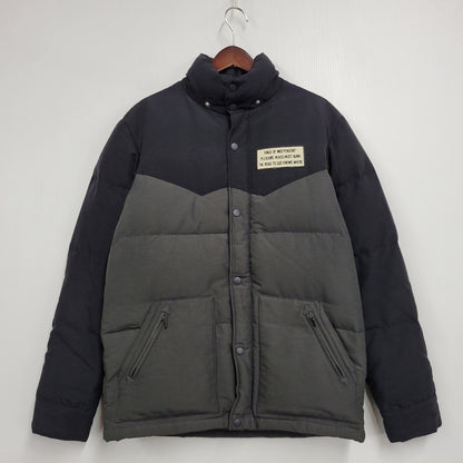 【中古品】【メンズ】 ROTTWEILER ロットワイラー RW092-005 DOWN HOODED JACKET ダウン フーデッド ジャケット アウター 142-261012-ya-02-izu サイズ：L カラー：ブラック×グレー 万代Net店