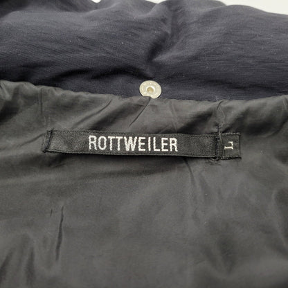 【中古品】【メンズ】 ROTTWEILER ロットワイラー RW092-005 DOWN HOODED JACKET ダウン フーデッド ジャケット アウター 142-261012-ya-02-izu サイズ：L カラー：ブラック×グレー 万代Net店