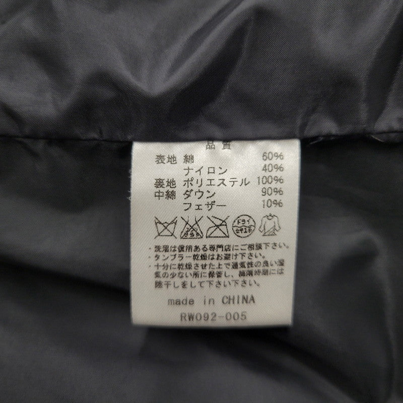 【中古品】【メンズ】 ROTTWEILER ロットワイラー RW092-005 DOWN HOODED JACKET ダウン フーデッド ジャケット アウター 142-261012-ya-02-izu サイズ：L カラー：ブラック×グレー 万代Net店