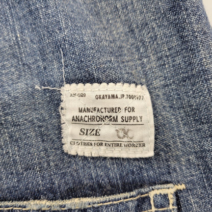 【中古品】【メンズ】 ANACHRONORM アナクロノーム EASY DENIM PANTS イージー デニム パンツ ボトムス ズボン 151-261005-cs-05-izu サイズ：不明 カラー：インディゴ 万代Net店