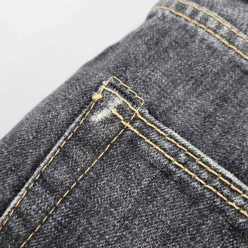 【中古品】【メンズ】 COOTIE クーティー BUTTON FLY SELVEDGE BLACK DENIM PANTS ボタンフライ セルビッジ ブラックデニムパンツ 153-261008-as-18-izu サイズ：L カラー：ブラック 万代Net店