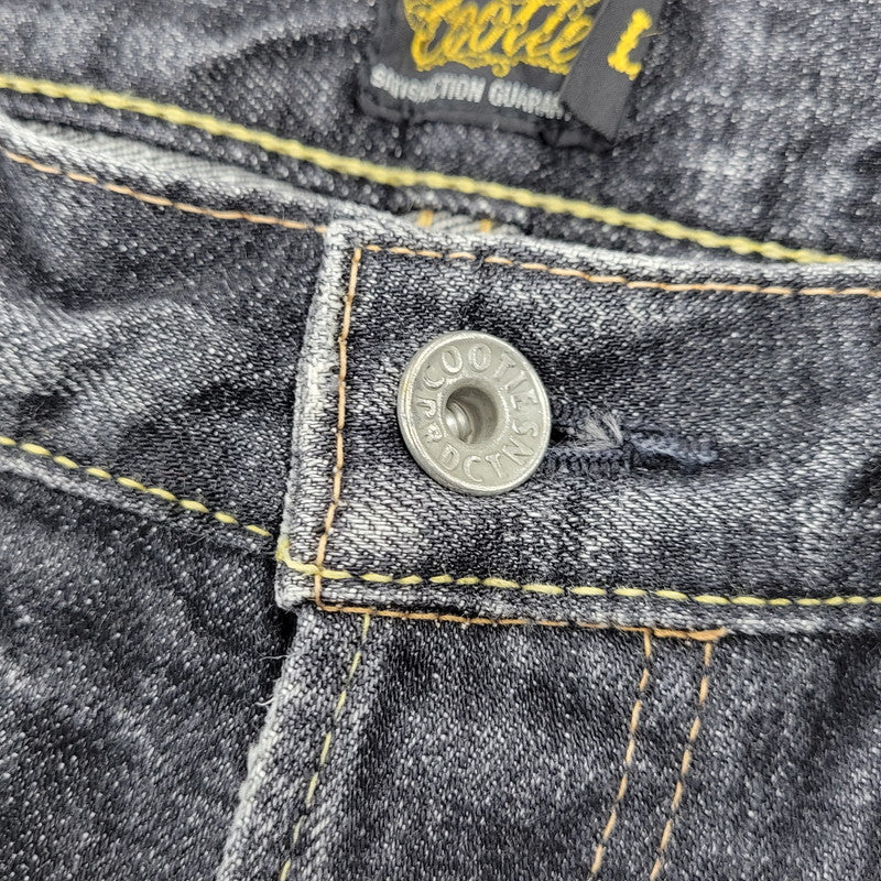 【中古品】【メンズ】 COOTIE クーティー BUTTON FLY SELVEDGE BLACK DENIM PANTS ボタンフライ セルビッジ ブラックデニムパンツ 153-261008-as-18-izu サイズ：L カラー：ブラック 万代Net店